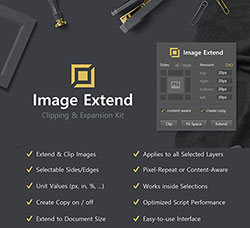 极品PS拓展面板－图像修整：Image Extend - Clip & Expand Kit